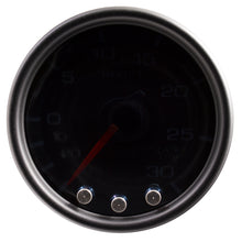 Load image into Gallery viewer, Autometer Spek-Pro Gauge Vac/Boost 2 1/16in 30Inhg-30psi Stepper Motor Peak & Warn Black/Smoke/Black