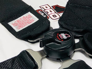 Cam Lock Safety Harness HANS Compatible Seat Belts - 5pt Black
