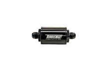 Load image into Gallery viewer, Turbosmart FPR Billet Inline Fuel Filter 1.75in OD 3.825in Length AN-6 Male Inlet - Black