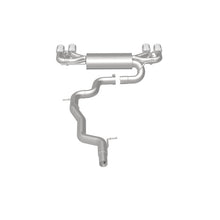 Load image into Gallery viewer, MagnaFlow Sys C/B 2015 Volkswagen Golf R 3in Polished SS Quad Tip Split Rear Exit