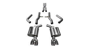 Corsa 17-18 Dodge Challenger 5.7L V8 Xtreme Cat-Back Dual Rear Exit w/3.5in Polished Tips