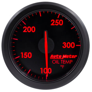 Autometer Airdrive 2-1/6in Oil Temp Gauge 100-300 Degrees F - Black