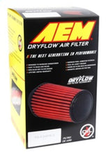 Load image into Gallery viewer, AEM DryFlow Conical Air Filter 5.25in Base OD / 4.75in Top OD / 7in Height
