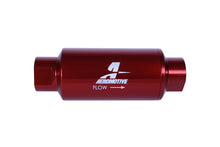 Load image into Gallery viewer, Aeromotive In-Line Filter - (AN-10) 10 Micron Microglass Element Red Anodize Finish