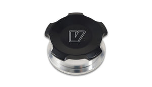 Vibrant 1.5in OD Aluminum Weld Bungs w/ Polished Aluminum Threaded Cap (incl. O-Ring)
