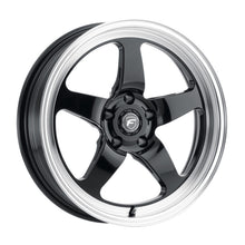 Load image into Gallery viewer, Forgestar F091 17X4.5 D5 Drag 5X120.65 ET-26 BS1.8 Gloss Black w/ Machine Lip 78.1