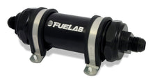 Load image into Gallery viewer, Fuelab 828 In-Line Fuel Filter Long -10AN In/Out 100 Micron Stainless - Black