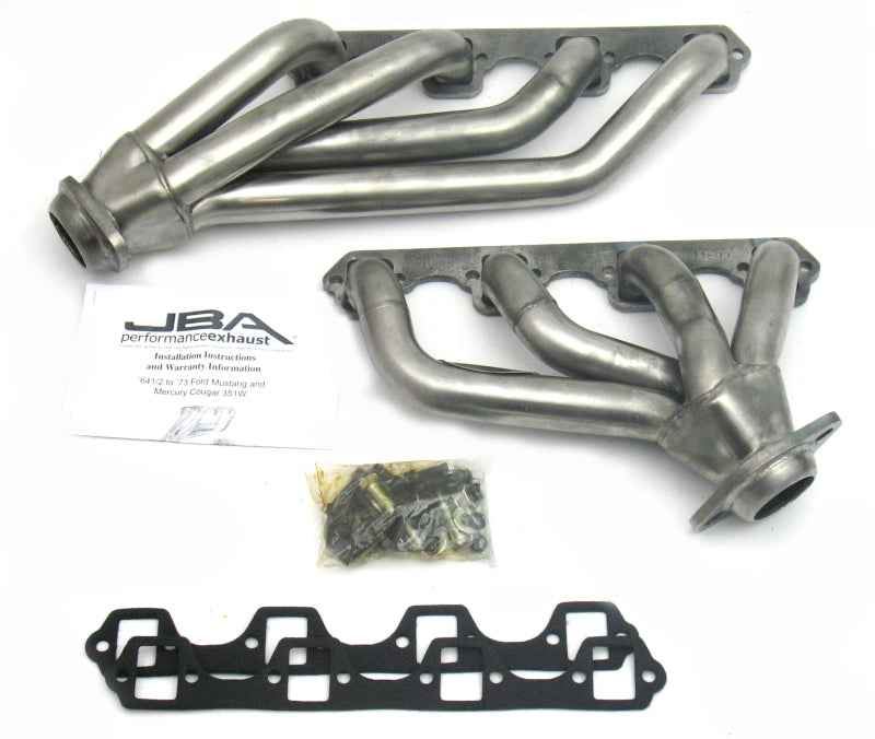 JBA 65-73 Ford Mustang 351W SBF 1-5/8in Primary Raw 409SS Mid Length Header