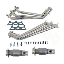 Load image into Gallery viewer, BBK 10-11 Camaro V6 Long Tube Exhaust Headers With Converters - 1-5/8 Chrome