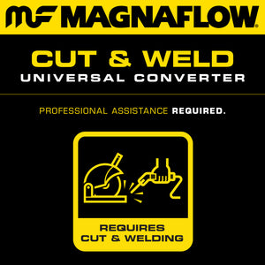 MagnaFlow Conv Univ 2.50inch Long Body Spun