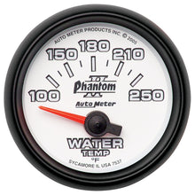 Load image into Gallery viewer, Autometer Phantom II 52.4mm SSE 100-250 Deg F Water Temperature Gauge