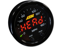 Load image into Gallery viewer, AEM X-Series 0-160 MPH Black Bezel w/ Black Face GPS Speedometer Gauge