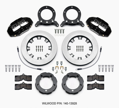 Wilwood D8 Front Hat Kit 12.19in Rotor 76-77 Ford Bronco Dana 44 w/Lines
