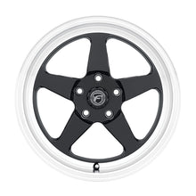 Load image into Gallery viewer, Forgestar F091 18X5.0 D5 Drag 5X115 ET-37 BS1.5 Gloss Black w/ Machine Lip 78.1