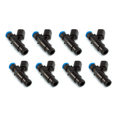 Injector Dynamics 2600-XDS Injectors - 48mm Length - 14mm Top - 14mm Bottom Adapter (Set of 8)