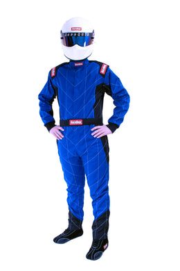 RaceQuip Blue Chevron-1 Suit - SFI-1 Medium