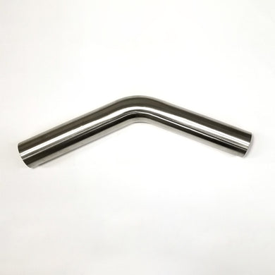Stainless Bros 2.36in Diameter 1.5D / 3.5in CLR 45 Degree Bend 6.5in leg/6.5in leg Mandrel Bend