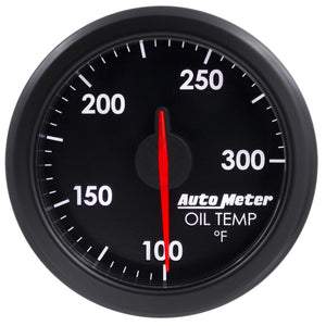 Autometer Airdrive 2-1/6in Oil Temp Gauge 100-300 Degrees F - Black