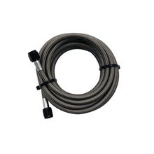 Load image into Gallery viewer, Snow Performance 15ft Braided Stainless Line (Black) w/ -4AN Fittings (15ft Only)