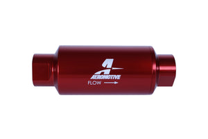 Aeromotive In-Line Filter - (AN-10) 10 Micron Microglass Element Red Anodize Finish