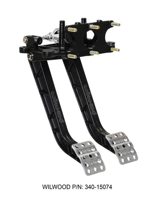 Wilwood Adjustable-Trubar Dual Pedal - Brake / Clutch - Rev. Swing Mount - 6.25:1