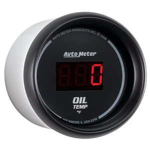 Autometer Black 0-400F Digital Oil Temp Gauge