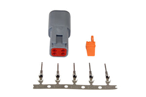 AEM DTM Style 4-Way Receptacle Connector Kit with 5 Male Pins