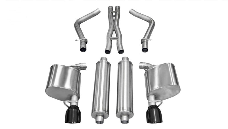 Corsa 11-13 Chrysler 300 R/T 5.7L V8 Black Xtreme Cat-Back Exhaust